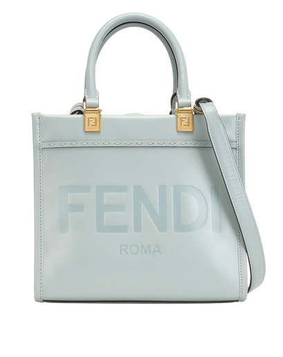 Sunshine Small Shopper, &pound;650, Handbags, Blue, Leather, Front view